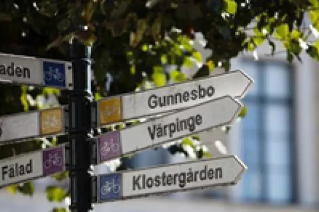 Road signs in Lund