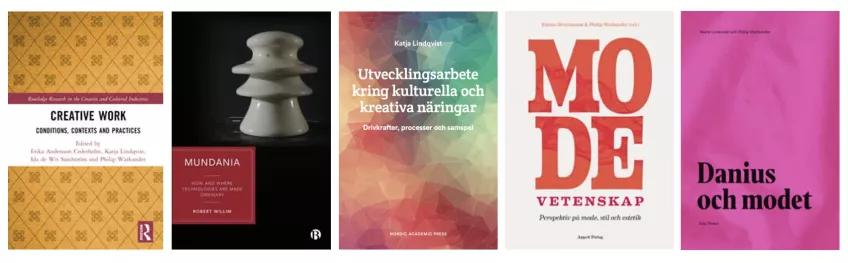 Covers of books published by researchers