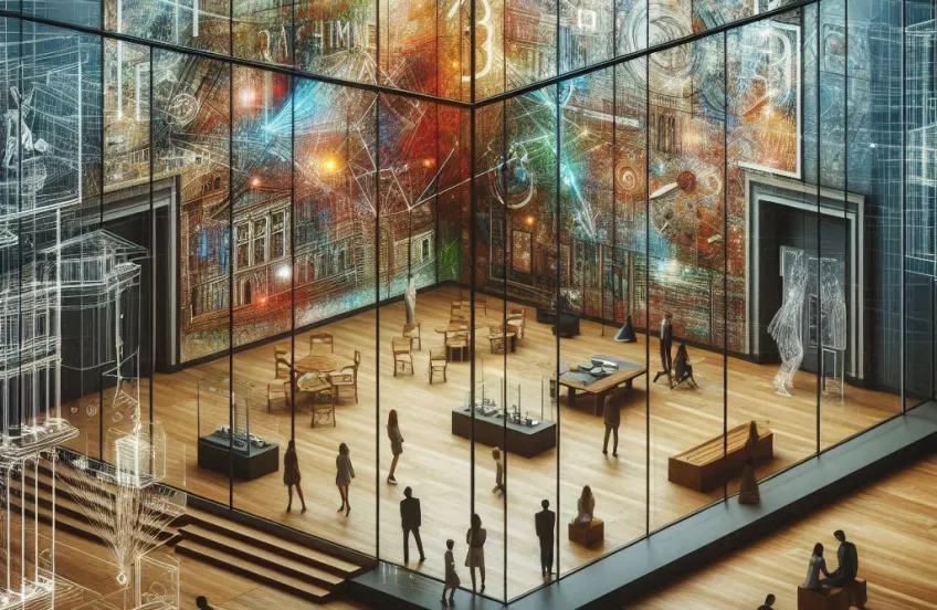 An AI-generated image on the concept of the museum as creative space