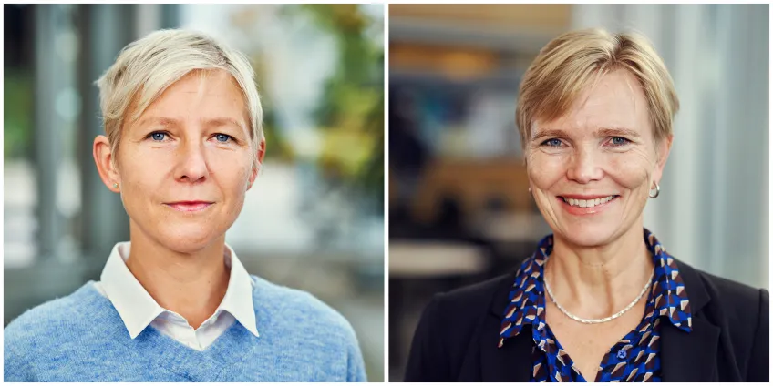 Två porträttbilder.